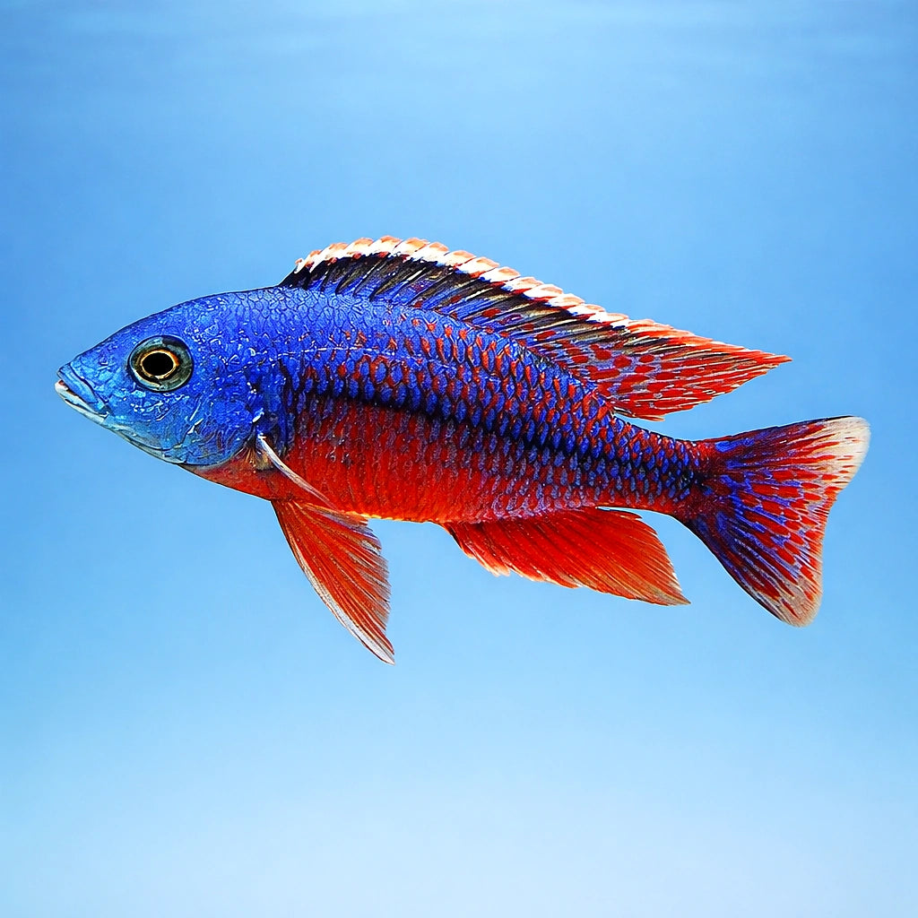 Spindle Hap Cichlid - UK (Protomelas taeniolatus) — Add the Spindle Hap Cichlid to your Malawi setup for bold colour and…