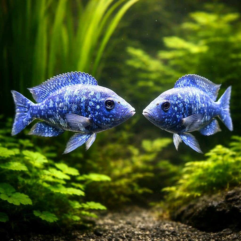 Star Sapphire Hap Cichlid - UK (Placidochromis phenochilus) — Add vivid colour and active movement with the Star Sapphire…