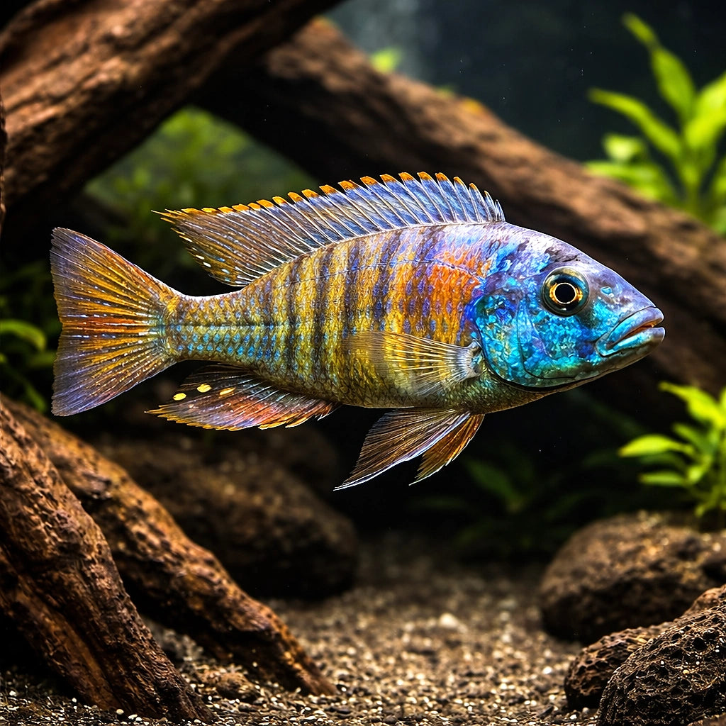 Haplochromis sp. Ch 44 Pundamilla Lake Victoria Cichlid - UK (Haplochromis sp. 'CH44') — Stunning Haplochromis sp — hero…