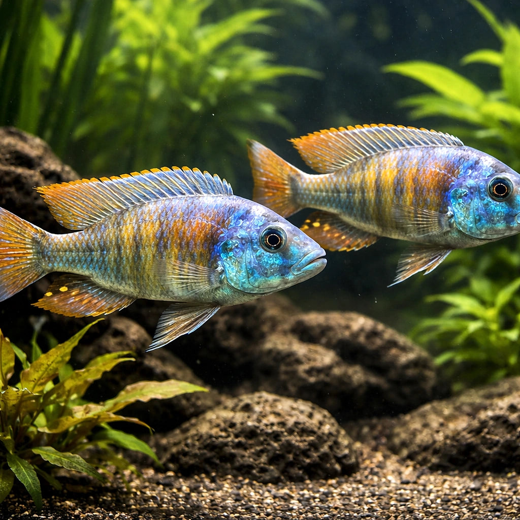 Haplochromis sp. Ch 44 Pundamilla Lake Victoria Cichlid - UK (Haplochromis sp. 'CH44') — Stunning Haplochromis sp — pair…