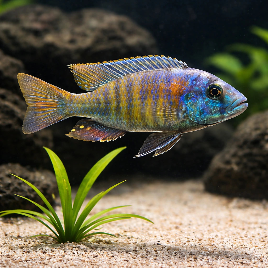 Haplochromis sp. Ch 44 Pundamilla Lake Victoria Cichlid - UK (Haplochromis sp. 'CH44') — Stunning Haplochromis sp — scale…