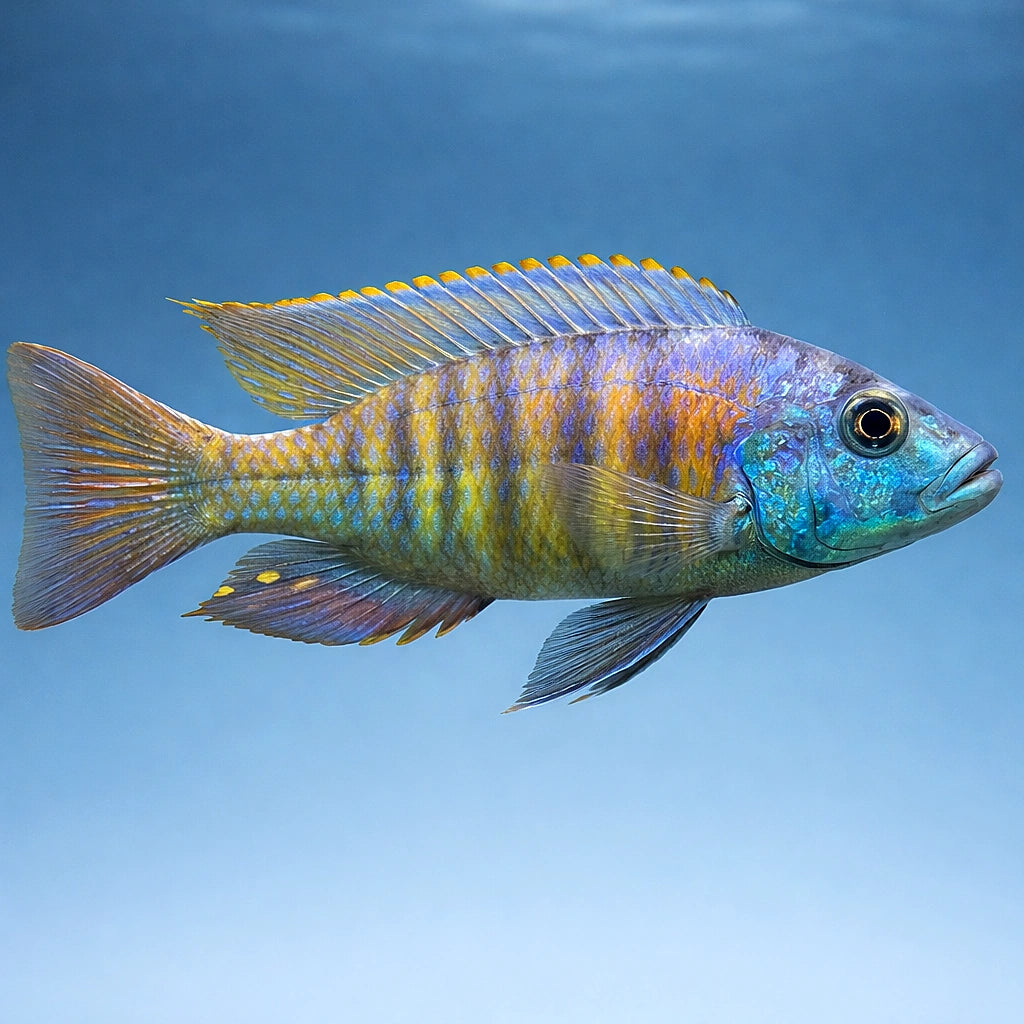 Haplochromis sp. Ch 44 Pundamilla Lake Victoria Cichlid - UK (Haplochromis sp. 'CH44') — Stunning Haplochromis sp — side…