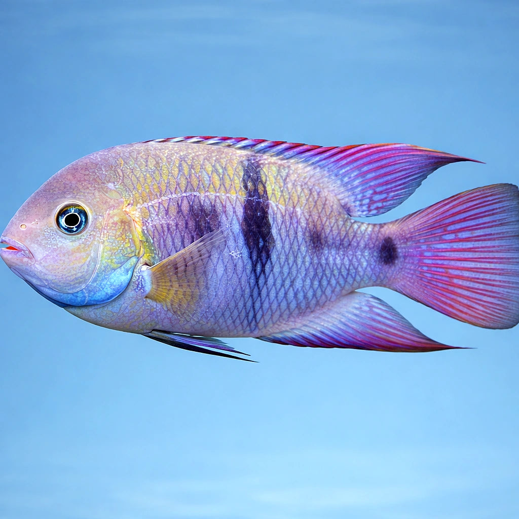 Nicaragua Cichlid — T-Bar Cichlid - UK (Amatitlania sajica) — Add a striking T-Bar Cichlid to your aquarium — side clean