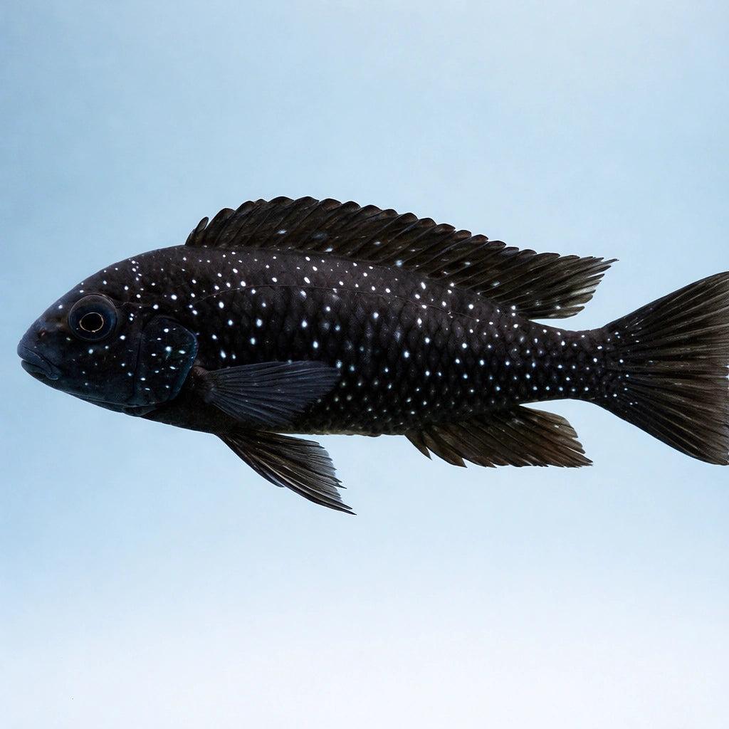 Duboisi, White-Spotted Cichlid — White-Spotted Cichlid (Tropheus duboisi) - UK (Tropheus duboisi) — Striking White-Spotted…