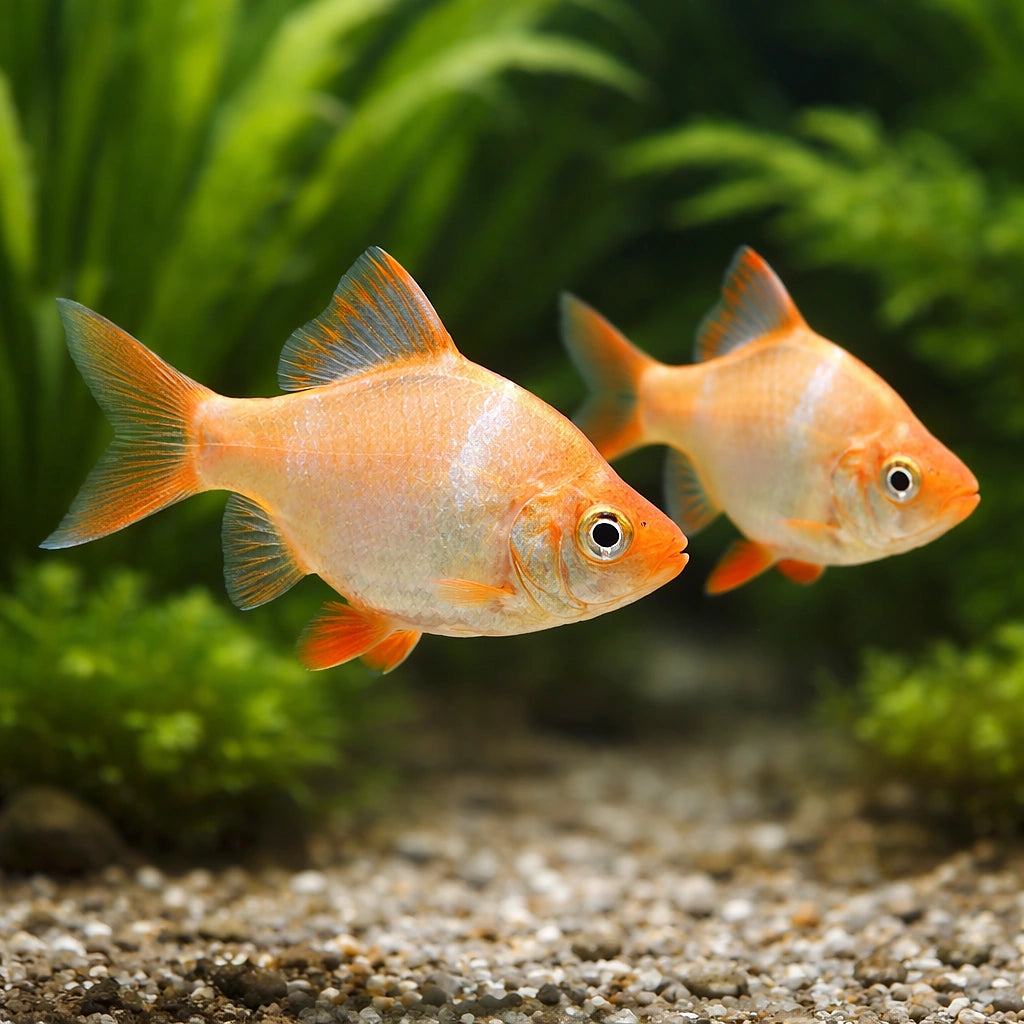 Albino Tiger Barb - Tropical Fish for Sale UK (Puntigrus tetrazona var. albino) — Add striking Albino Tiger Barbs to your…