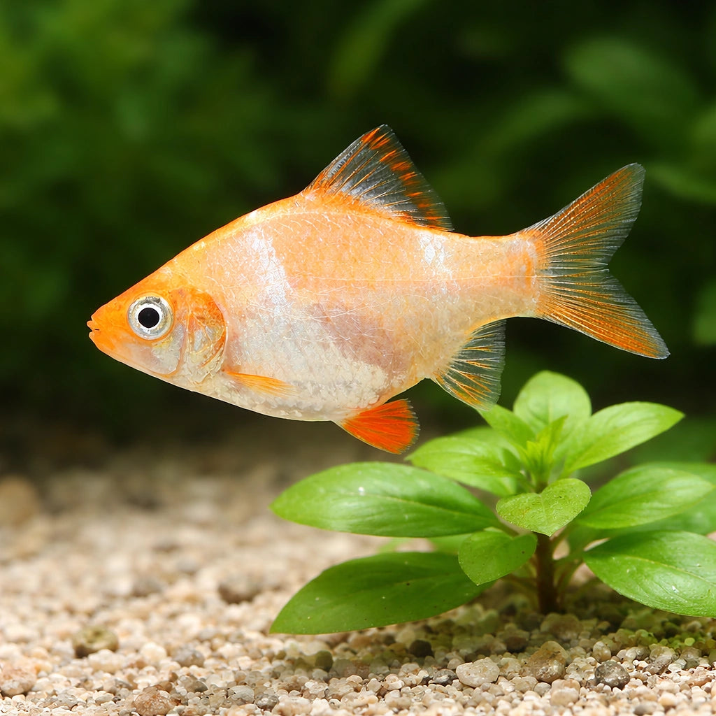 Albino Tiger Barb - Tropical Fish for Sale UK (Puntigrus tetrazona var. albino) — Add striking Albino Tiger Barbs to your…