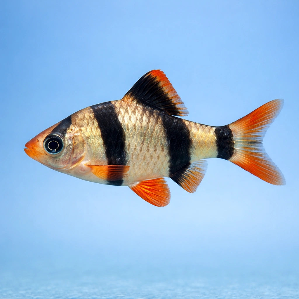 Tiger Barb HonkKong — Hong Kong Tiger Barbs - Puntigrus Tetrazona - Cyprinid Fish, Stunning Companions for Your Aquarium…