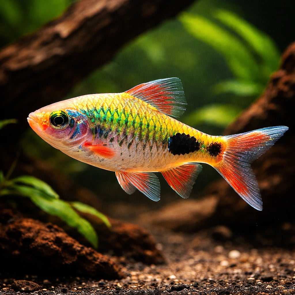 Mahecola Barbs - Puntius Mahecola - Barbus Mahecola - Cyprinid Fish, Stunning Tropical Fish for Beginners, Perfect Schooling…
