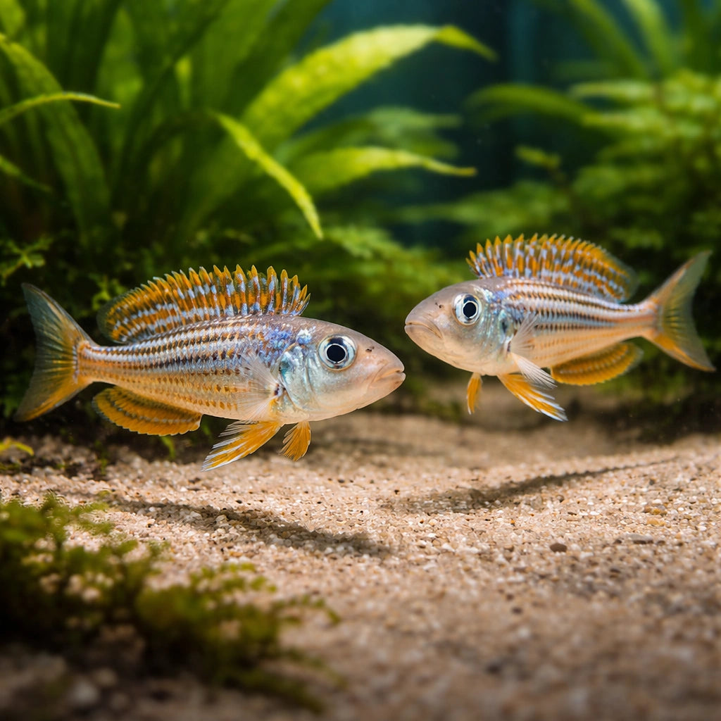 Xenotilapia Ochrogenys «Kigoma» - UK (Xenotilapia ochrogenys) — Add Xenotilapia Ochrogenys Kigoma to your tank for a rare…