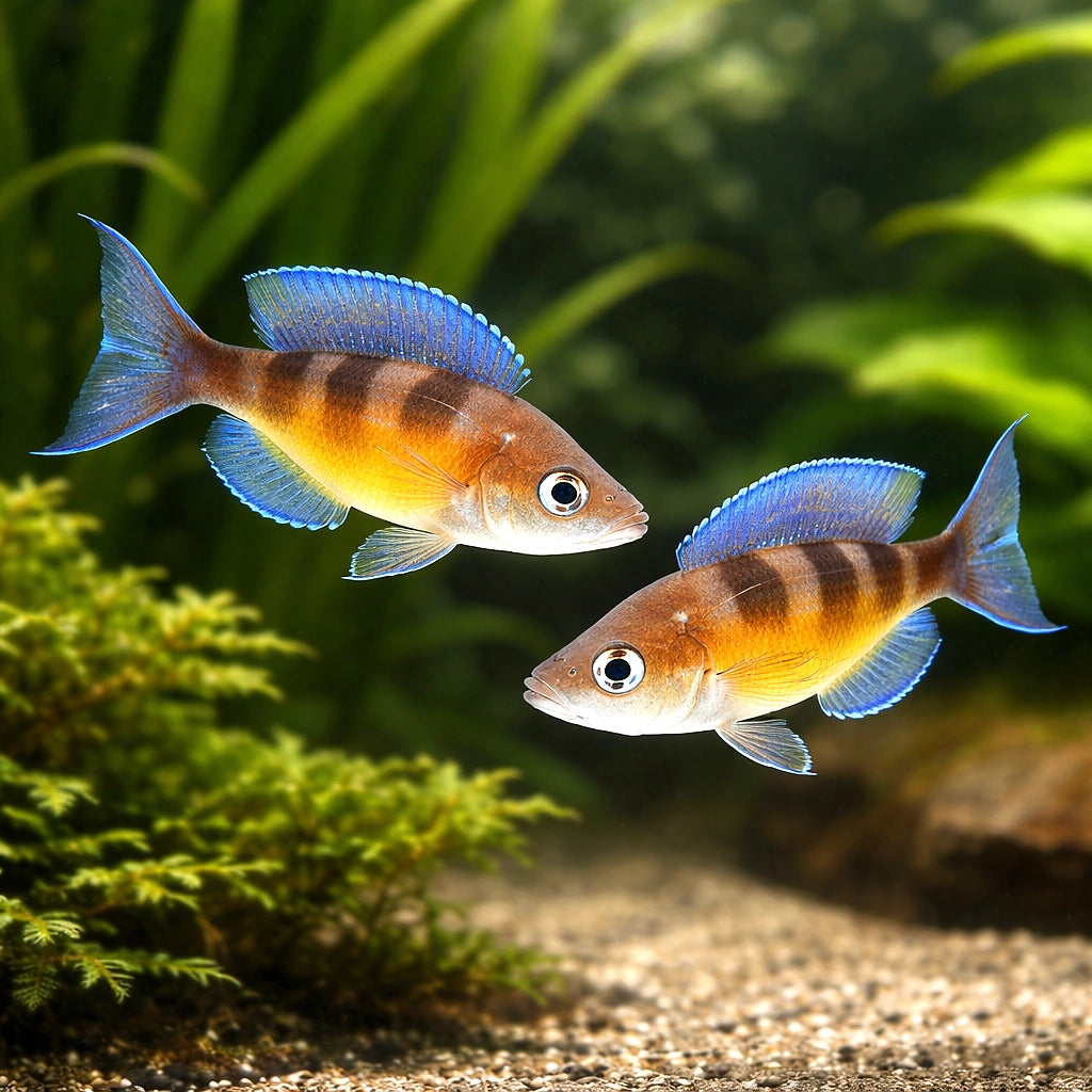 Zonatus Cichlid - UK (Cyprichromis zonatus) — Add a bold Zonatus Cichlid to your aquarium — pair planted