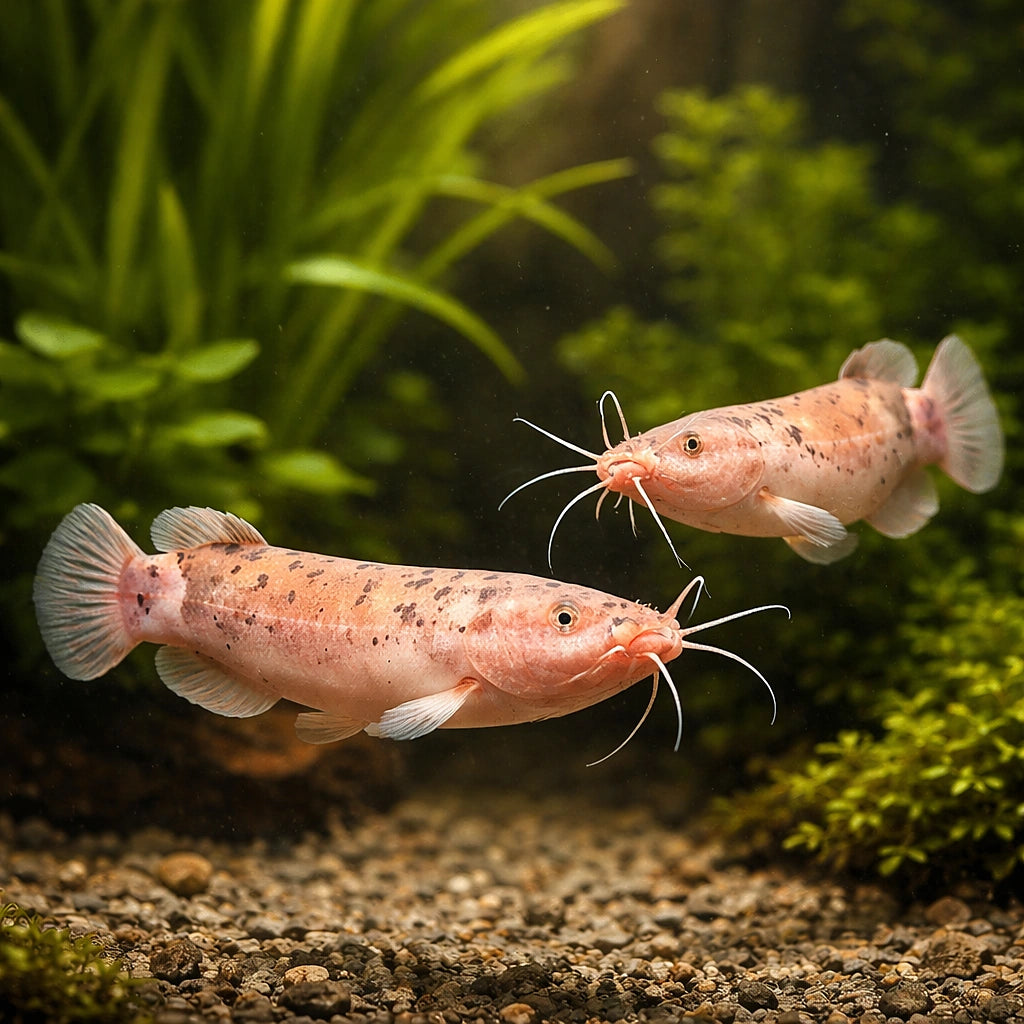 tropical fish UK — African Catfish for sale UK — AI pair planted view