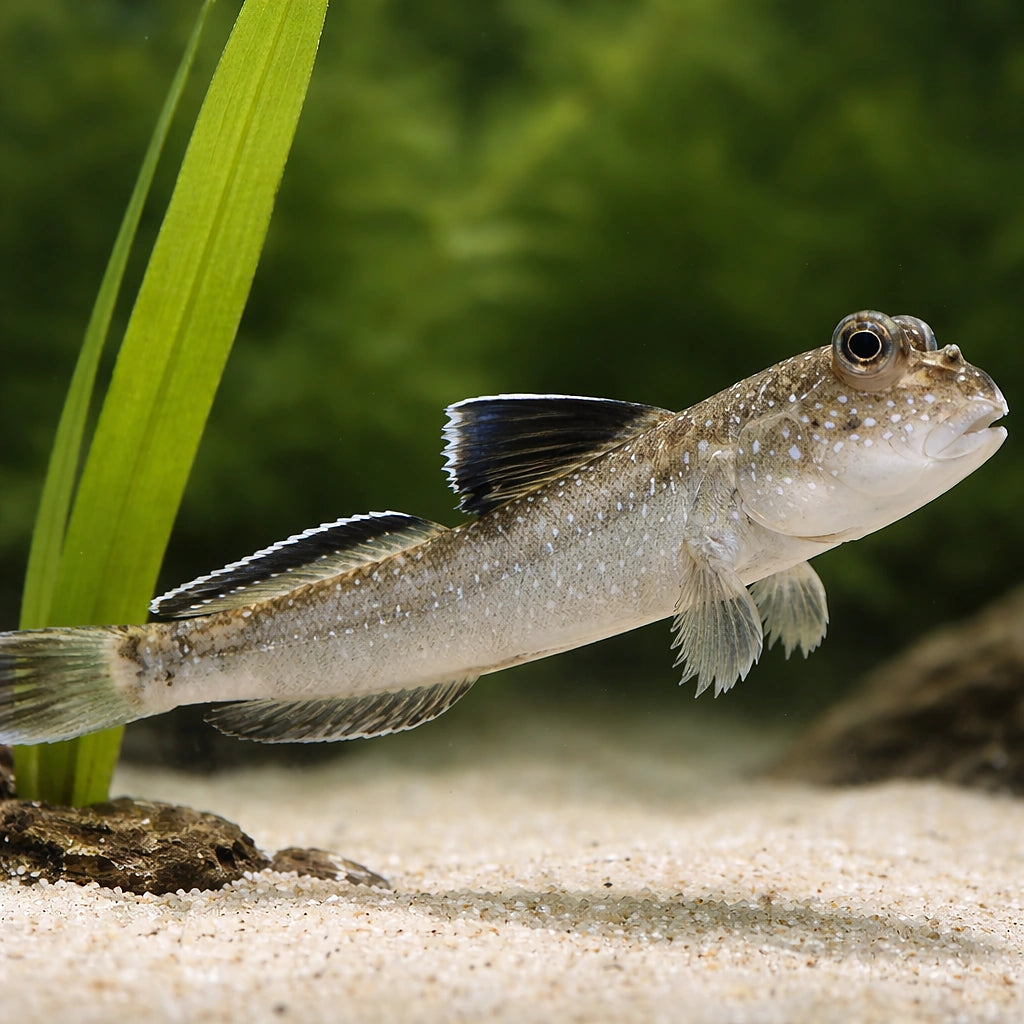 Atlantic Mudskipper - Tropical Fish UK (Periophthalmus barbarus) — A striking Atlantic Mudskipper for brackish aquariums and…