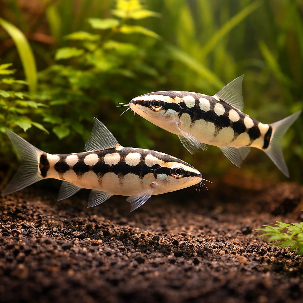 Dwarf Chain Loach - Tropical Fish UK (Ambastaia sidthimunki) — Add character to your aquarium with Dwarf Chain Loach, a…