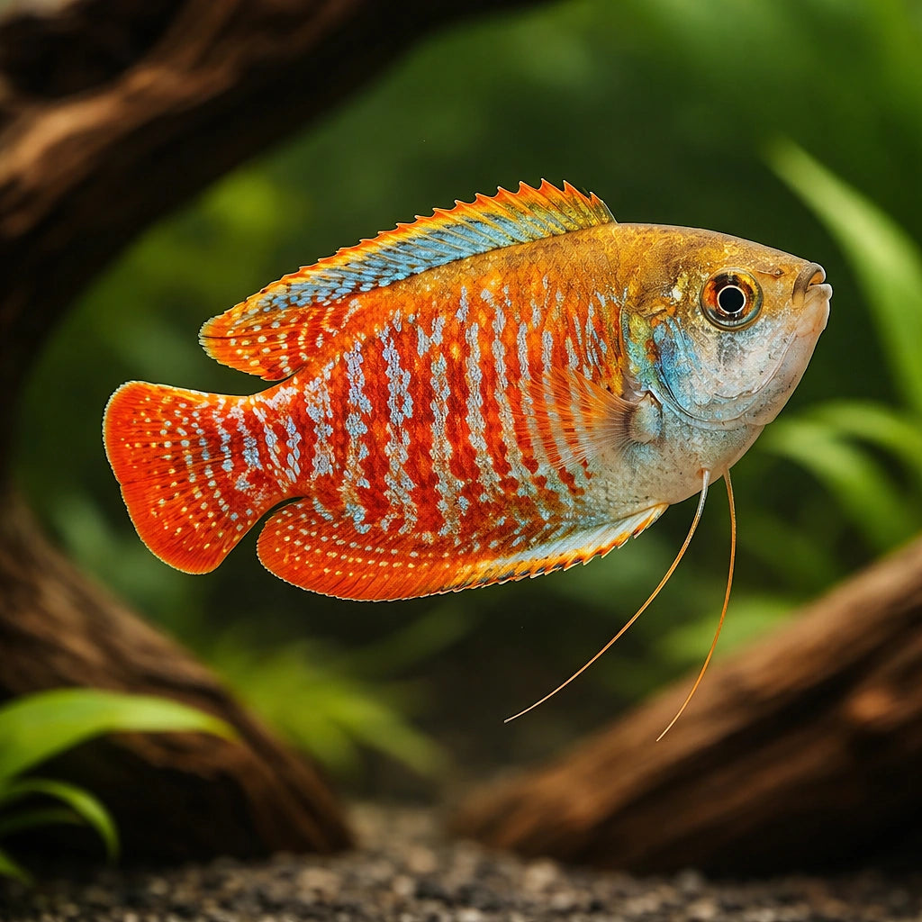 Dwarf Gourami - Tropical Fish UK (Trichogaster lalius) — Add a colourful dwarf gourami to your community tank — hero…