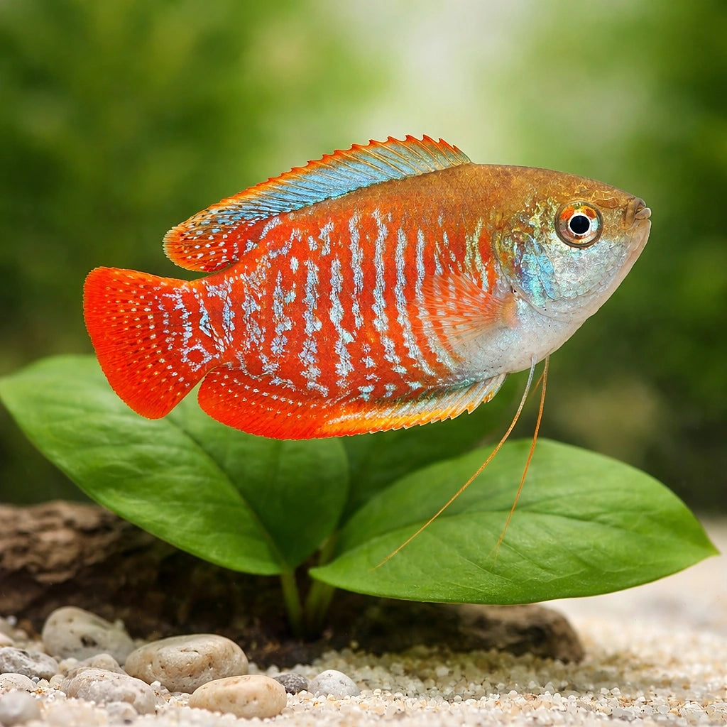 Dwarf Gourami - Tropical Fish UK (Trichogaster lalius) — Add a colourful dwarf gourami to your community tank — scale plant
