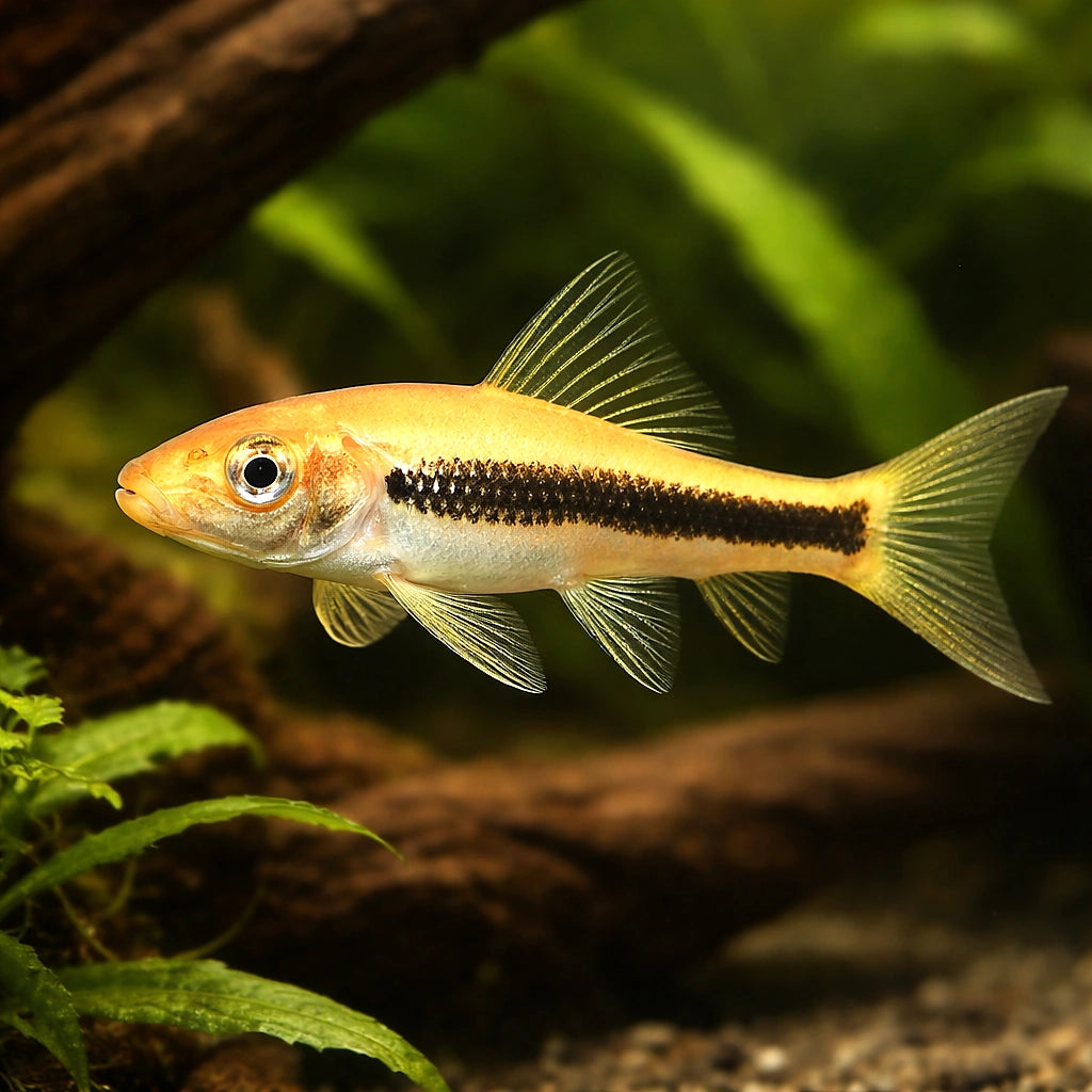 Chinese algae eater black — Golden Black Chinese Algae Eater (Gyrinocheilus aymonieri) (Gyrinocheilus aymonieri) — Dark…
