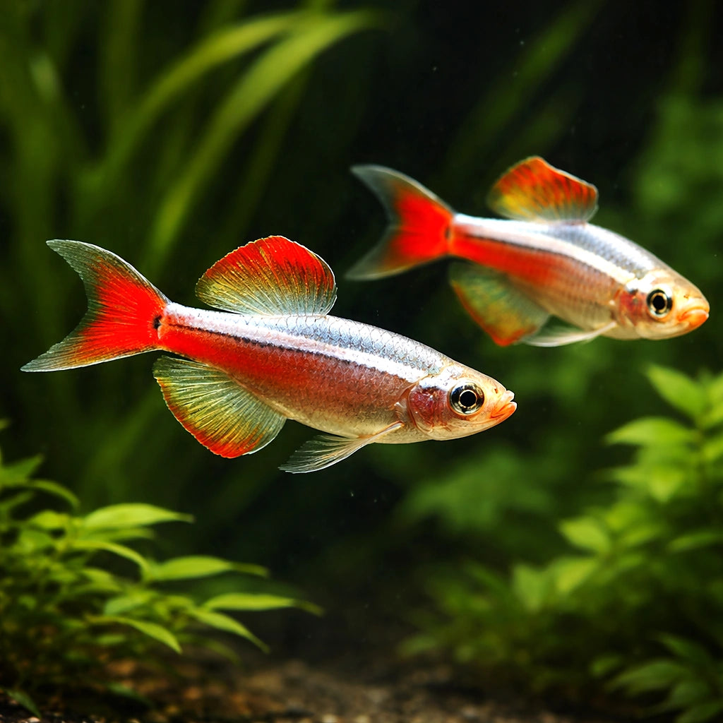 Longfin White Cloud Mountain Minnows (Tanichthys albonubes) - UK (Tanichthys albonubes) — Buy stunning Longfin White Cloud…