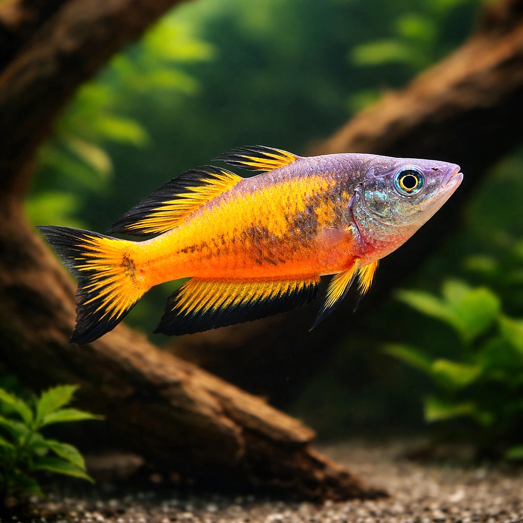 Orange Rainbowfish (Melanotaenia Parkinsoni) - UK (Melanotaenia parkinsoni) — Bright orange Parkinson's Rainbowfish for…