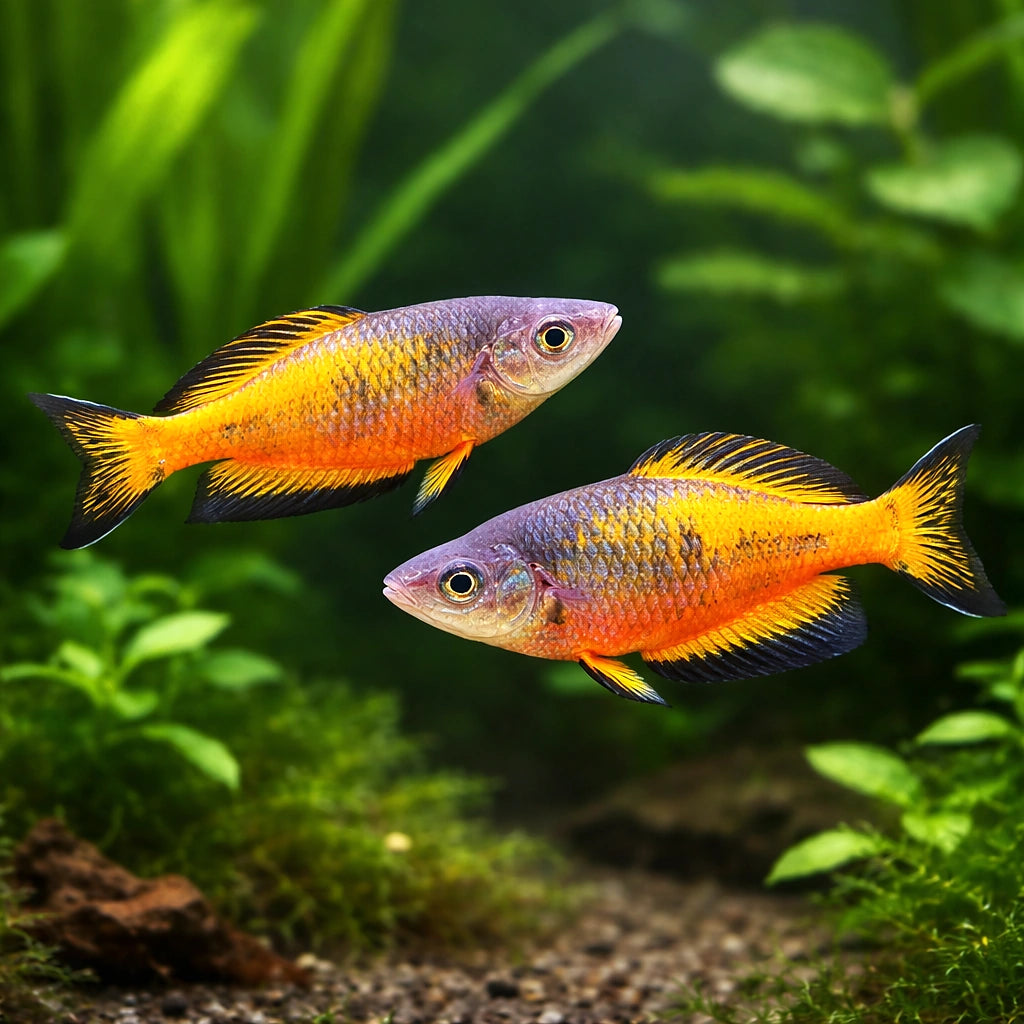 Orange Rainbowfish (Melanotaenia Parkinsoni) - UK (Melanotaenia parkinsoni) — Bright orange Parkinson's Rainbowfish for…