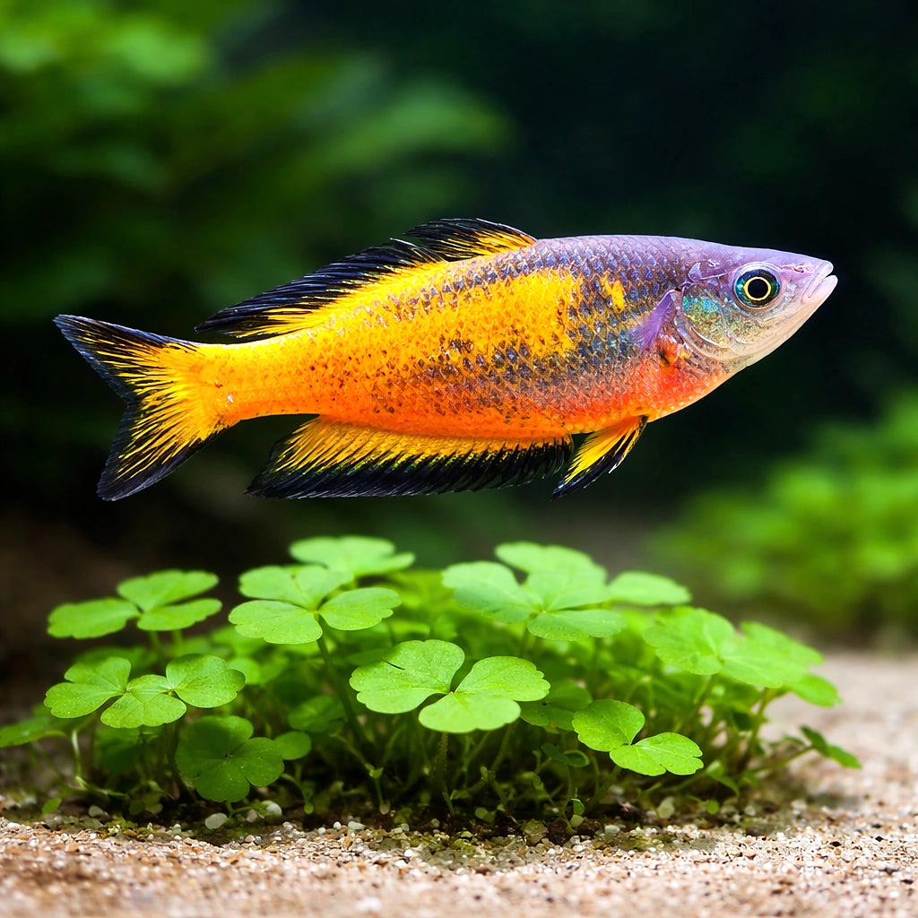 Orange Rainbowfish (Melanotaenia Parkinsoni) - UK (Melanotaenia parkinsoni) — Bright orange Parkinson's Rainbowfish for…