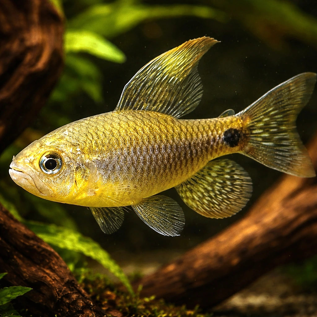 Sailfin Tetra (Crenuchus spilurus) - UK (Paracheirodon axelrodi) — Elegant Sailfin Tetra with graceful finnage, ideal for…
