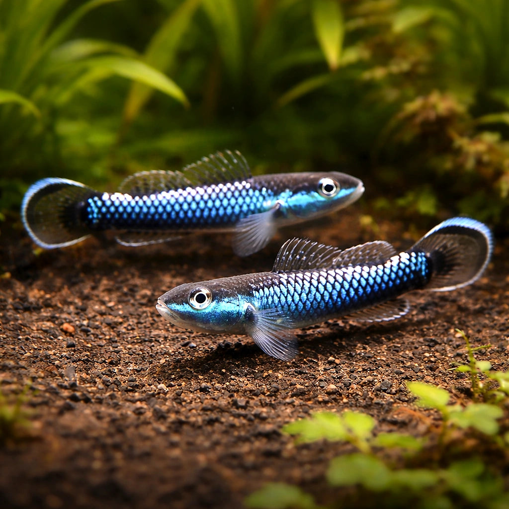 Blue Neon Goby (Stiphodon atropurpureus) - UK (Stiphodon atropurpureus) — Add striking electric blue colour to your tank…