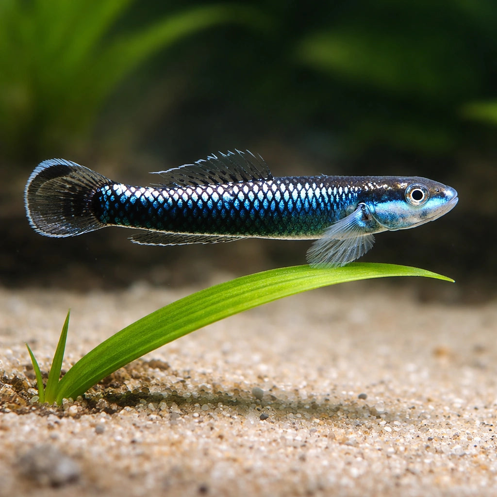 Blue Neon Goby (Stiphodon atropurpureus) - UK (Stiphodon atropurpureus) — Add striking electric blue colour to your tank…