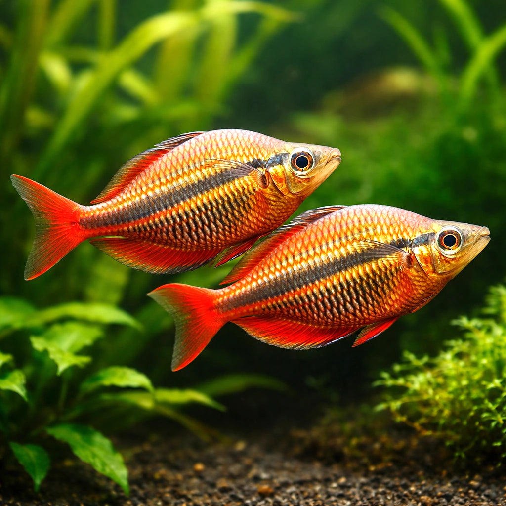 Banded Rainbowfish - Jewel Rainbowfish (Melanotaenia trifasciata) - UK (Melanotaenia trifasciata) — Add vibrant colour with…