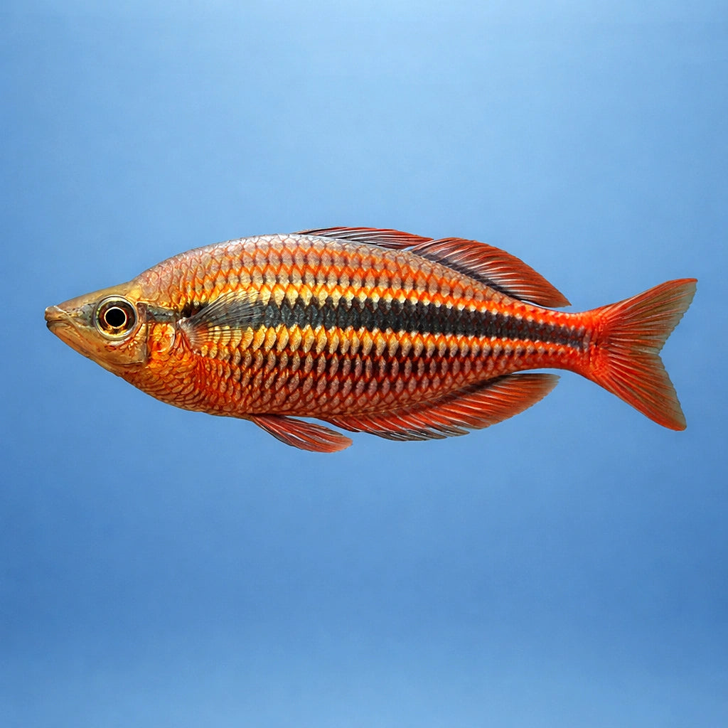 Banded Rainbowfish - Jewel Rainbowfish (Melanotaenia trifasciata) - UK (Melanotaenia trifasciata) — Add vibrant colour with…