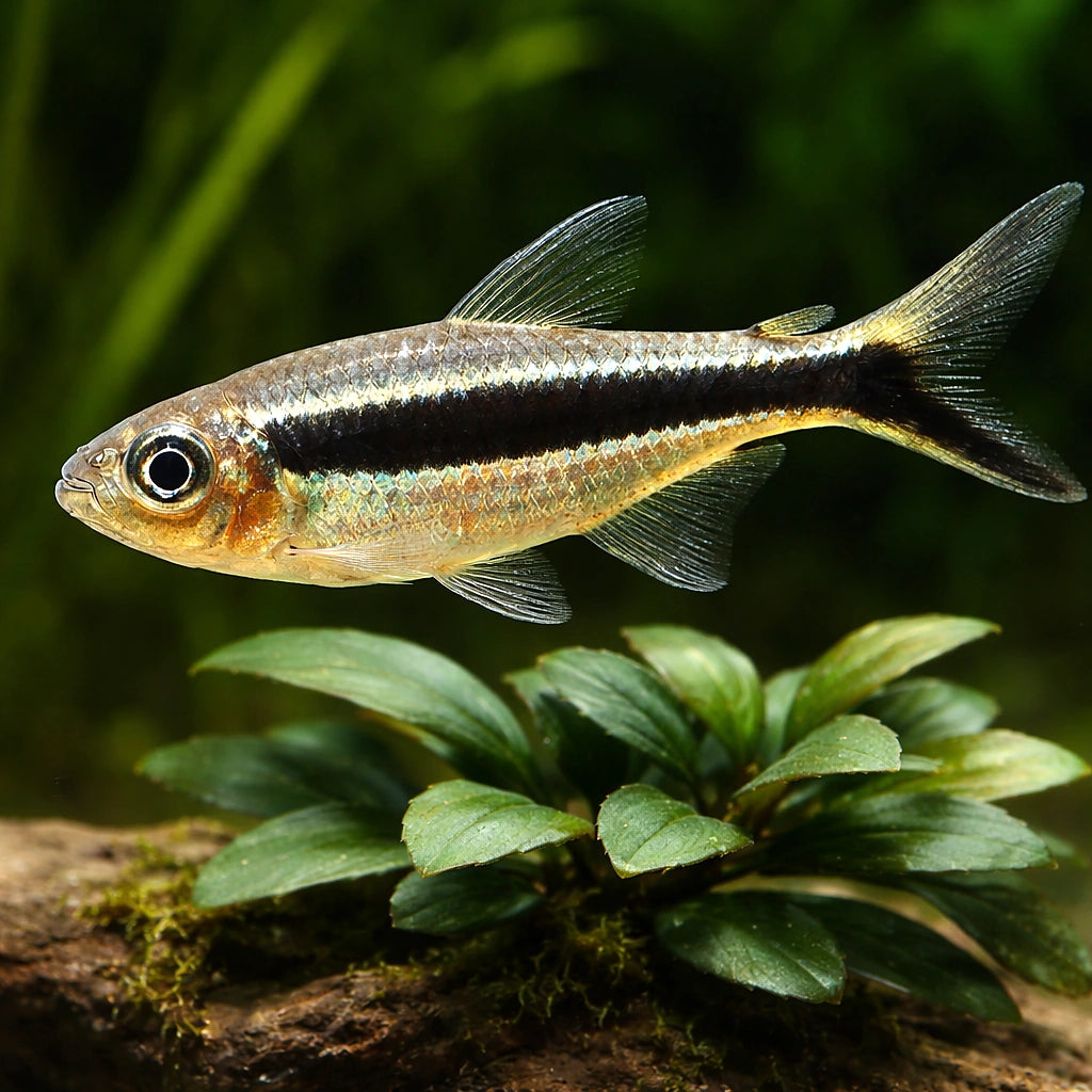 Penguin Tetra — Blackline Penguinfish (Thayeria boehlkei) - Pack of 10 (Thayeria boehlkei) — A unique schooling tetra that…