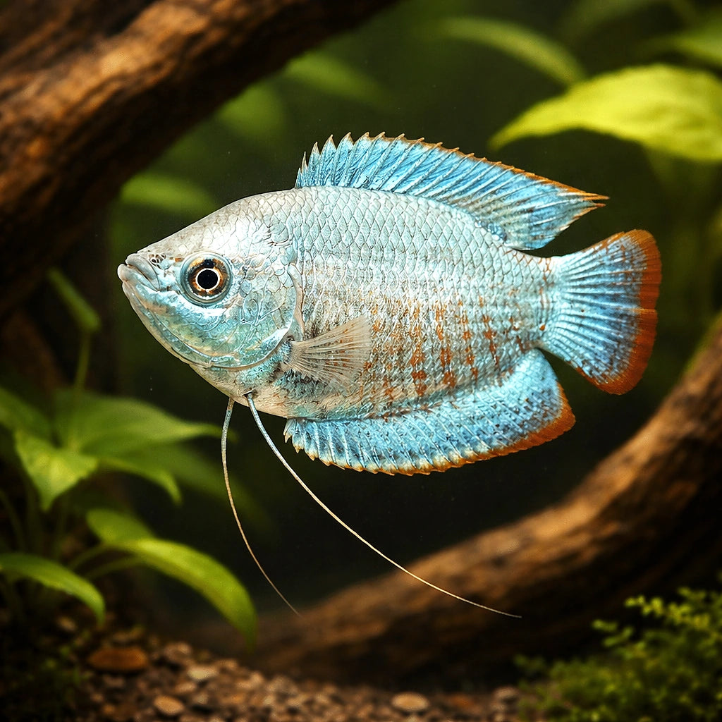 Cobalt Dwarf Gourami (Trichogaster Lalius «Cobalt») - UK (Trichogaster lalius) — Add vivid cobalt colour to your aquarium…