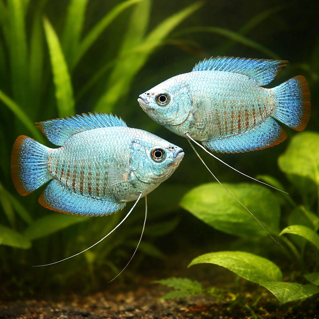 Cobalt Dwarf Gourami (Trichogaster Lalius «Cobalt») - UK (Trichogaster lalius) — Add vivid cobalt colour to your aquarium…