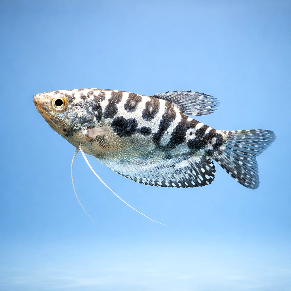 Opaline Gorarmi — X Cosby Three-Spot Gourami (Trichopodus trichopterus) - UK (Trichopodus trichopterus) — A striking — side…