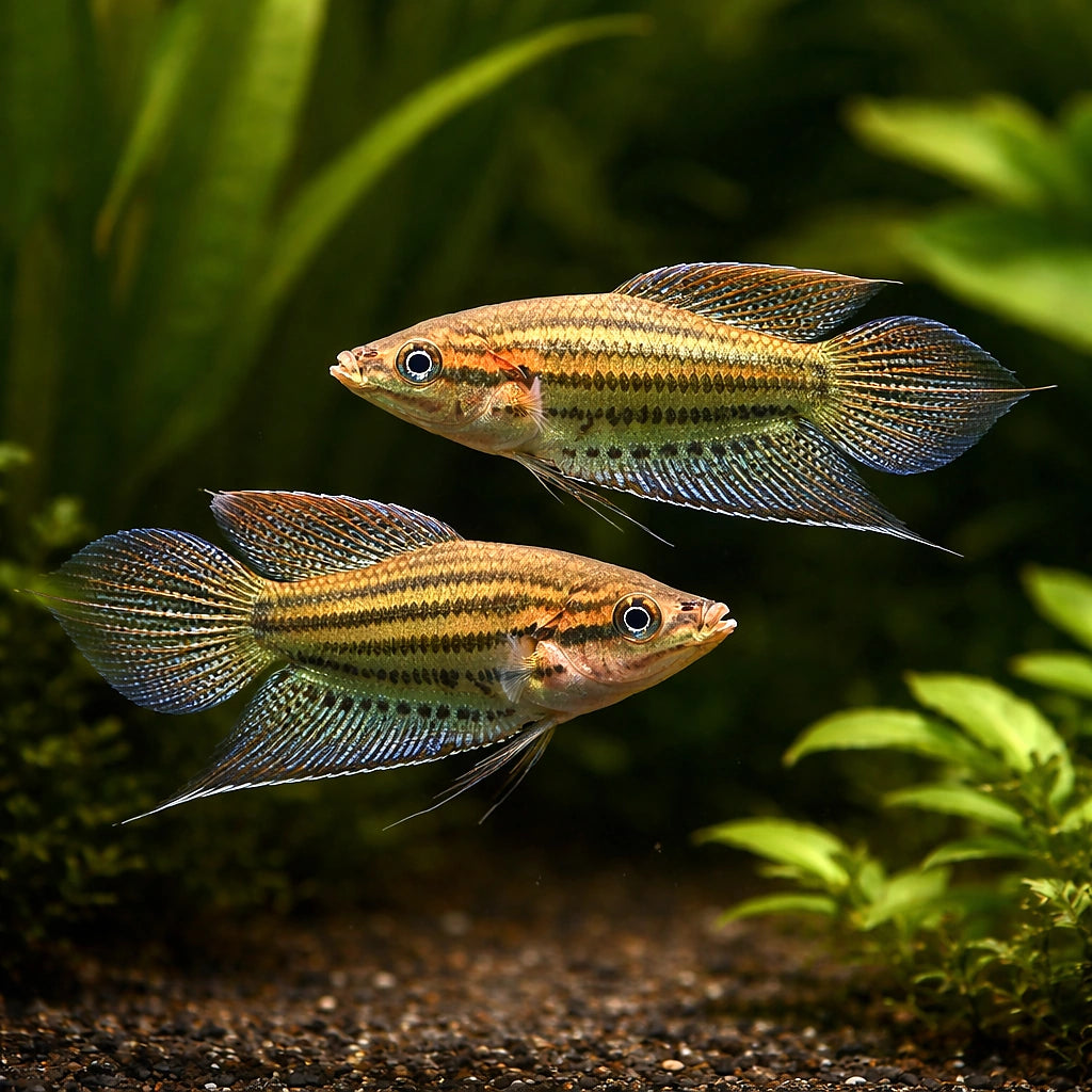Croaking Gourami (Trichopsis vittata) - UK (Trichopsis vittata) — Distinctive Croaking Gourami with fascinating vocal — pair…