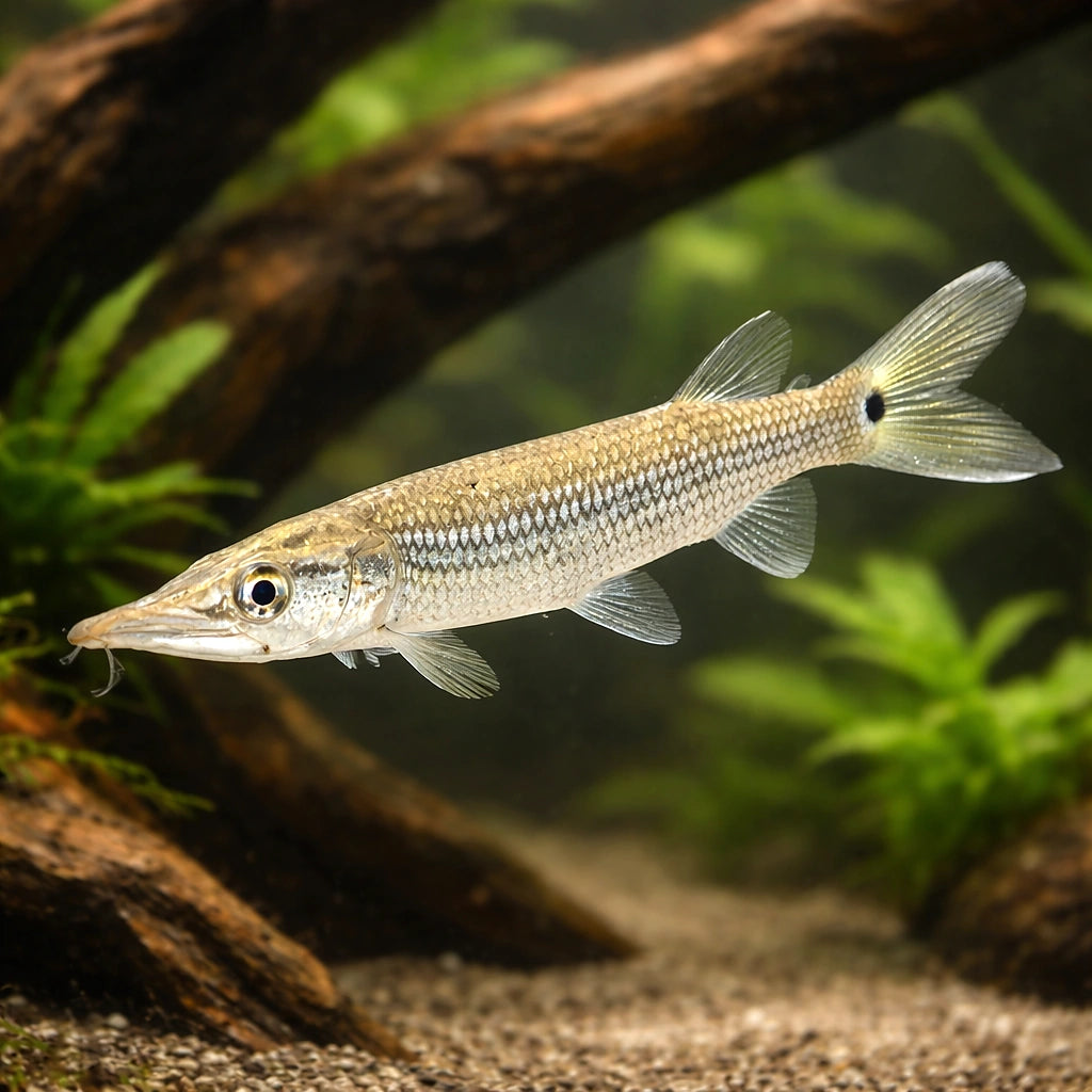 Gar Characins - Ctenolucius Hujeta - Silver Pikes - South American Tetras, Vibrant Schooling Fish Perfect for Beginners…