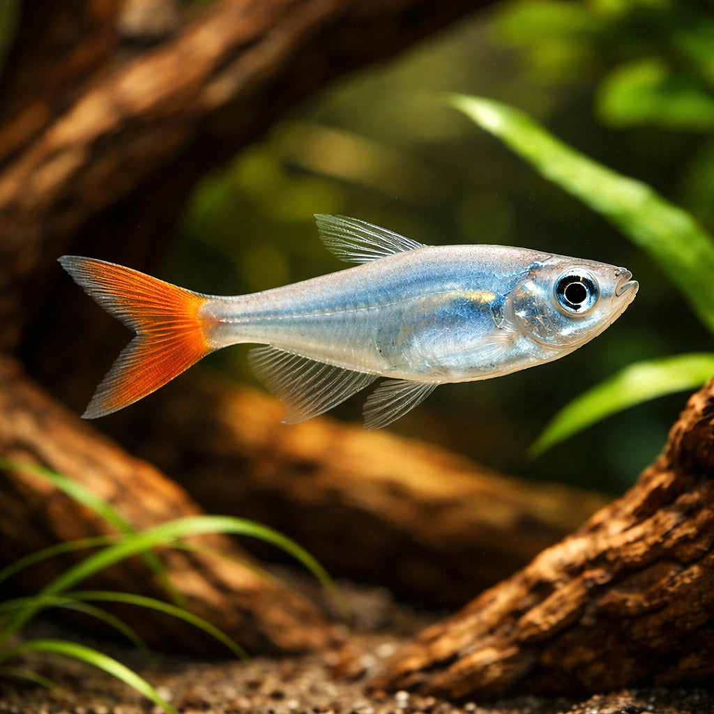 Glass Bloodfin Tetras - Prionobrama Filigera - South American Tetras, Beautiful Schooling Fish Thriving in Freshwater — hero…