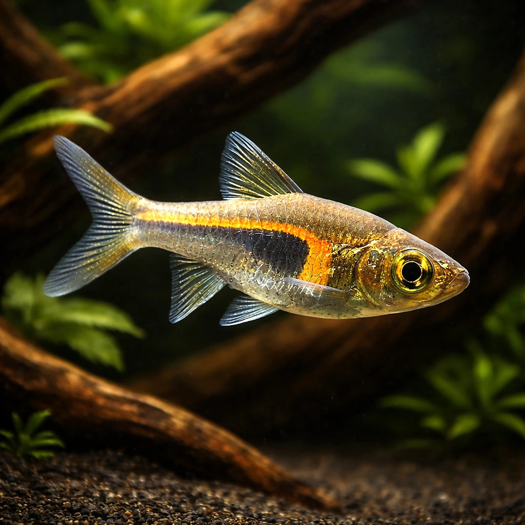 Glowlight Rasboras - Trigonostigma Hengeli - Cyprinid Fish, Beautiful Tropical Freshwater Companions for Peaceful Community…