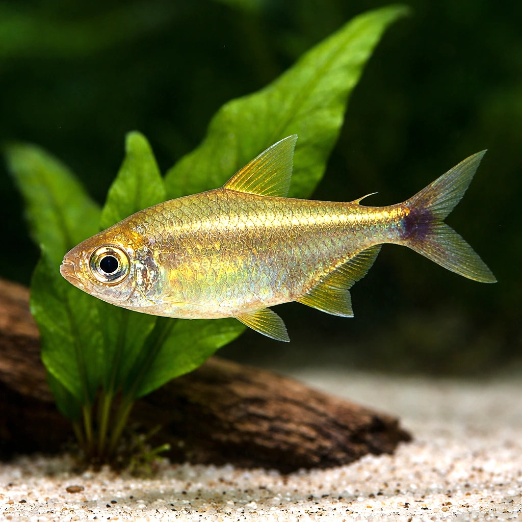 Golden Tetras - UK (Hemigrammus rodwayi) — Bright Golden Tetras add shimmering colour to peaceful community aquariums…