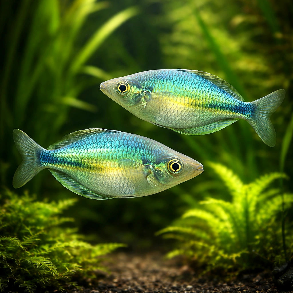 Lake Kutubu Rainbowfish (Melanotaenia lacustris) - UK (Melanotaenia lacustris) — A striking, playful rainbowfish with vivid…