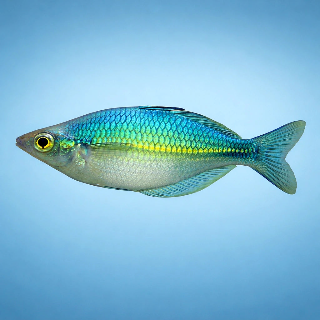Lake Kutubu Rainbowfish (Melanotaenia lacustris) - UK (Melanotaenia lacustris) — A striking, playful rainbowfish with vivid…