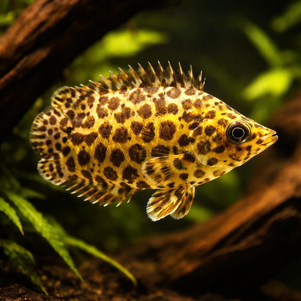 Spotted climbing perch — Leopard Bushfish (Spotted Ctenopoma) - UK (Ctenopoma acutirostre) — A striking ambush predator with…