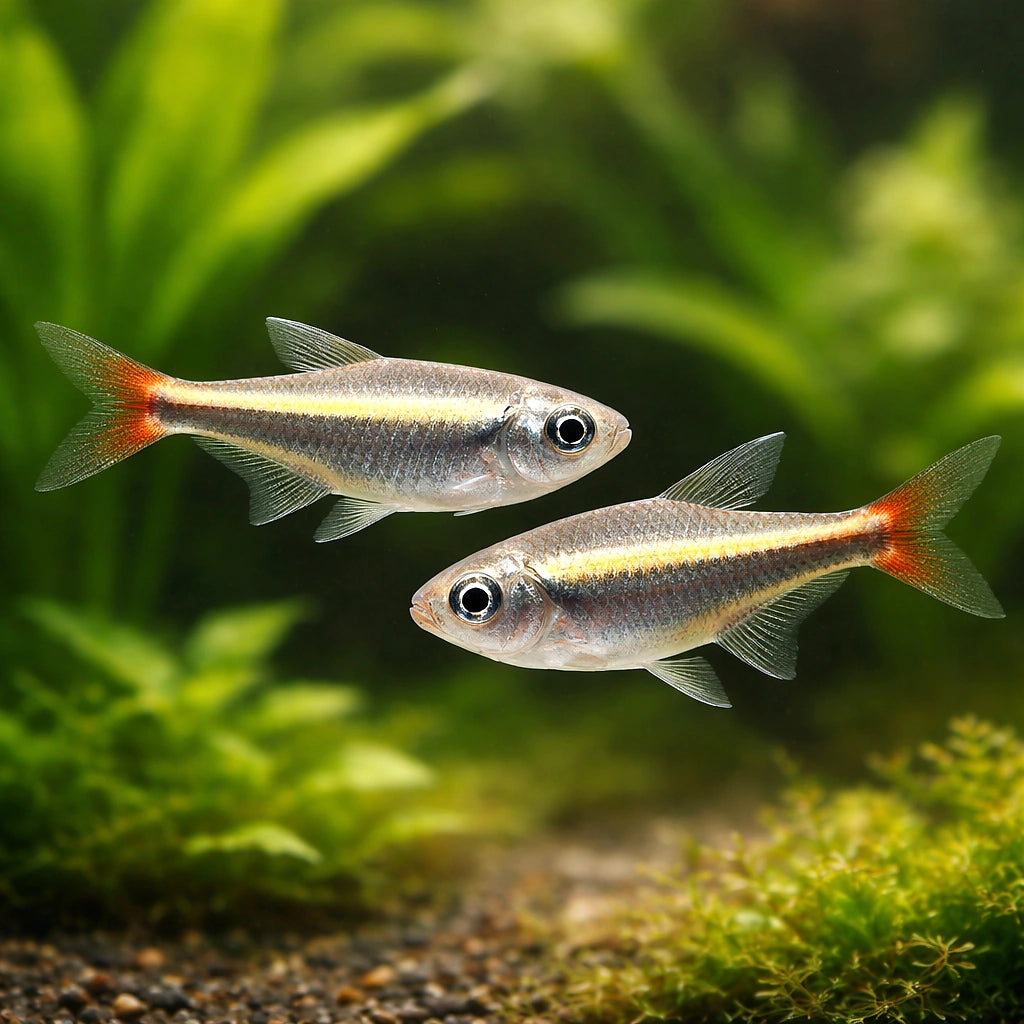 Loreto Tetra (Hyphessobrycon loretoensis) - UK (Paracheirodon innesi) — Add rare South American charm with Loreto Tetras…