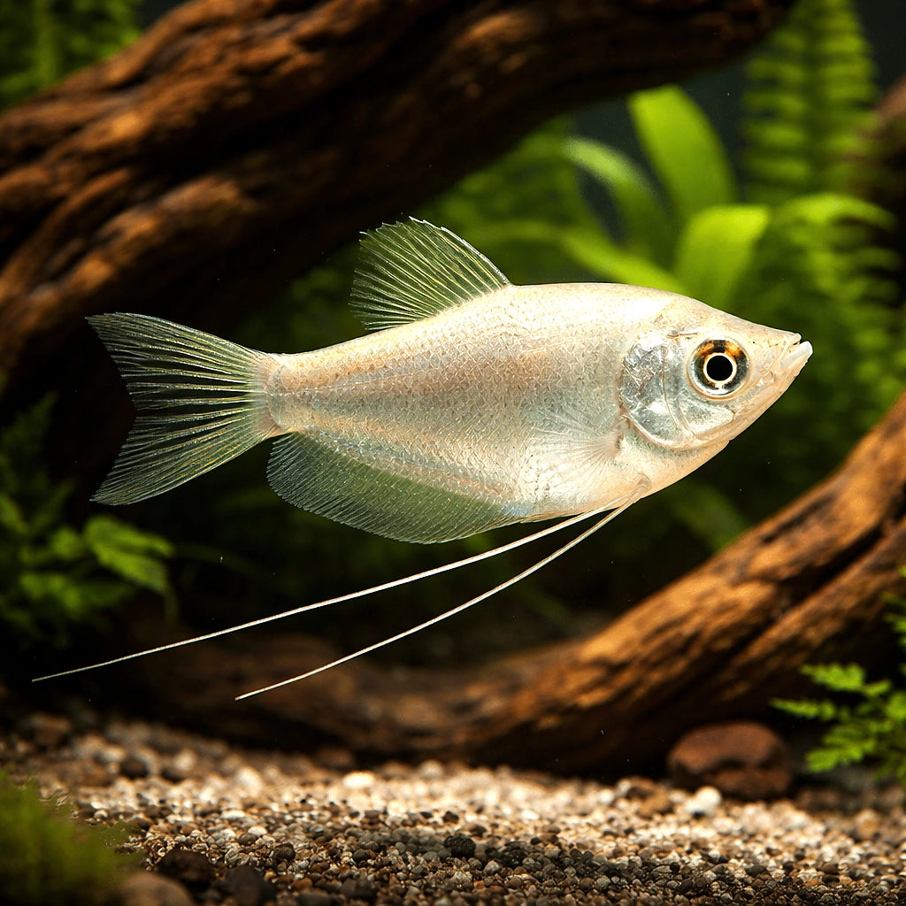 Moonlight Gourami (Trichopodus microlepis) - UK (Trichopodus microlepis) — Add the elegant Moonlight Gourami to your — hero…