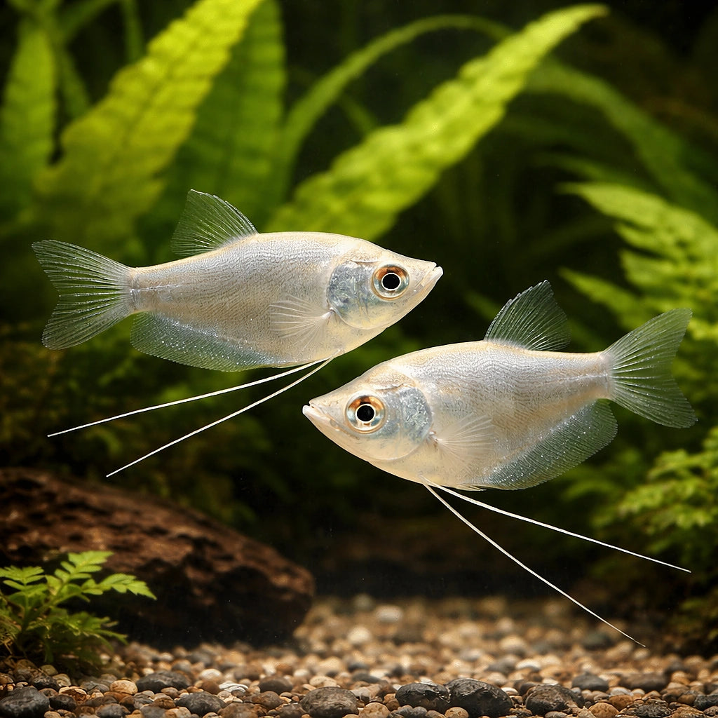 Moonlight Gourami (Trichopodus microlepis) - UK (Trichopodus microlepis) — Add the elegant Moonlight Gourami to your — pair…