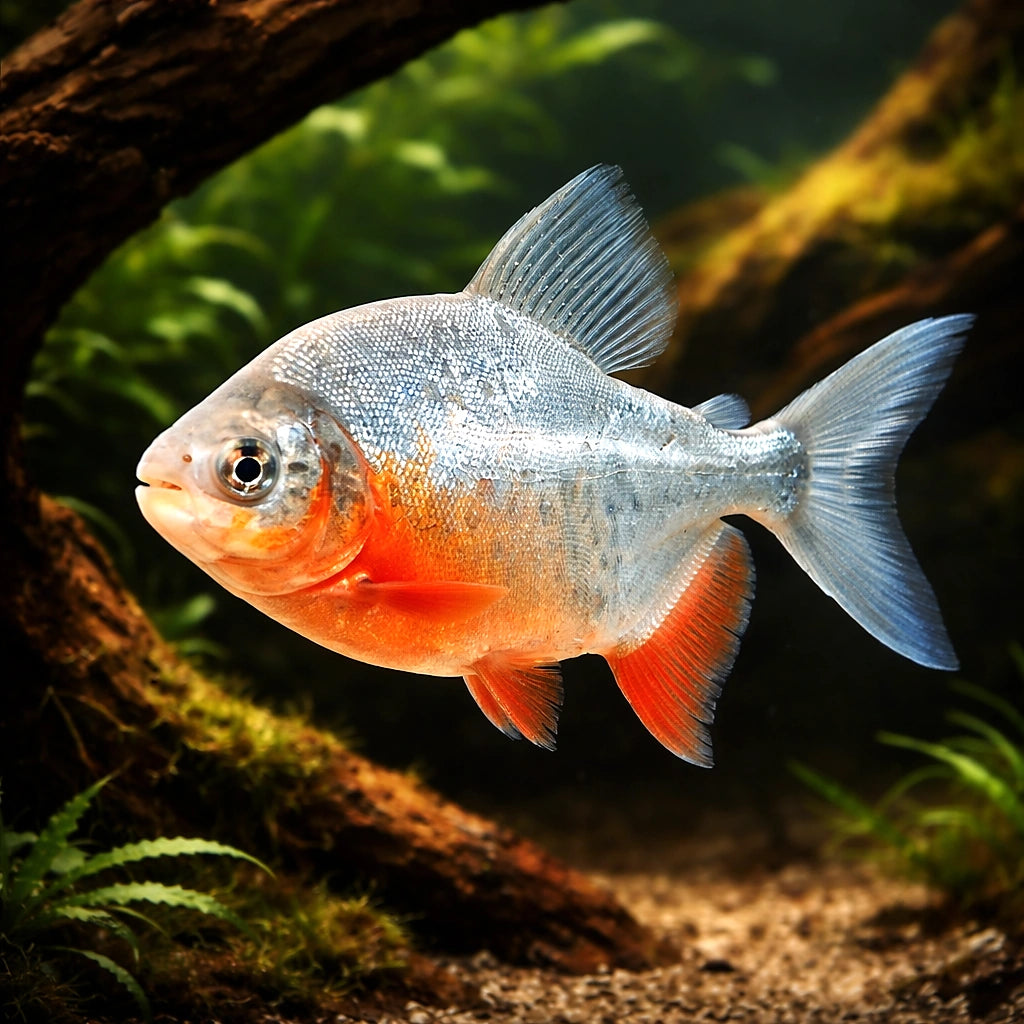 Red-Bellied Pacu - Piaractus Brachypomus - South American Tetras, Stunning Schooling Fish That Enhances Your Aquarium's…