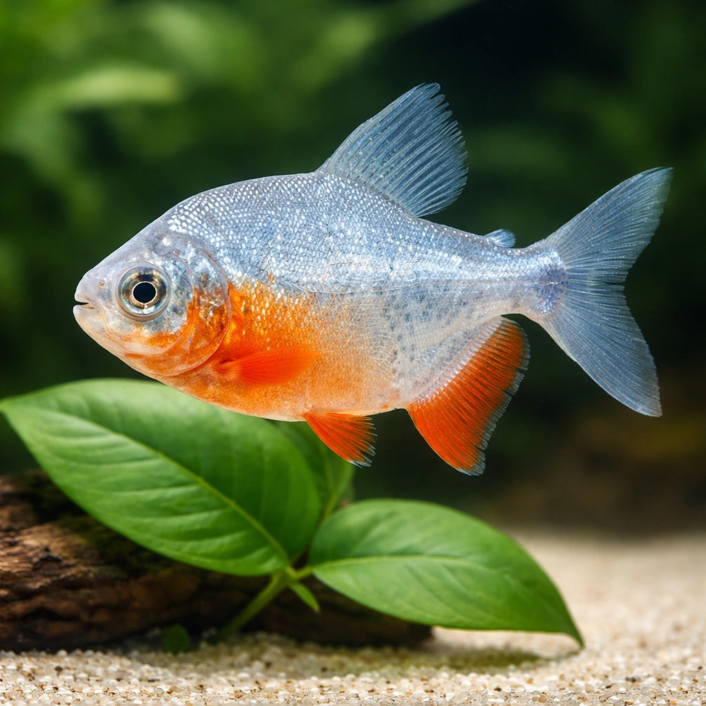 Red-Bellied Pacu - Piaractus Brachypomus - South American Tetras, Stunning Schooling Fish That Enhances Your Aquarium's…