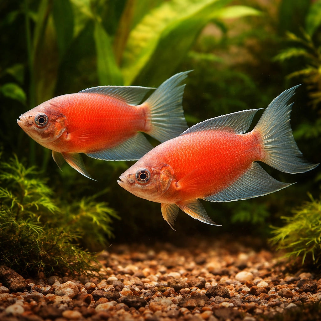 Red Paradise Fish - Macropodus Opercularis Red | UK (Macropodus opercularis) — Striking Red Paradise Fish with bold colour…
