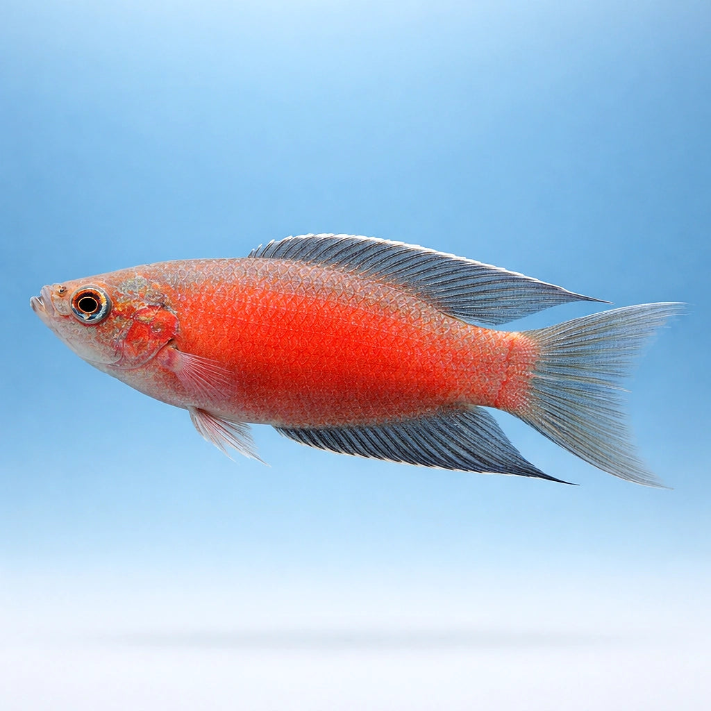 Red Paradise Fish - Macropodus Opercularis Red | UK (Macropodus opercularis) — Striking Red Paradise Fish with bold colour…