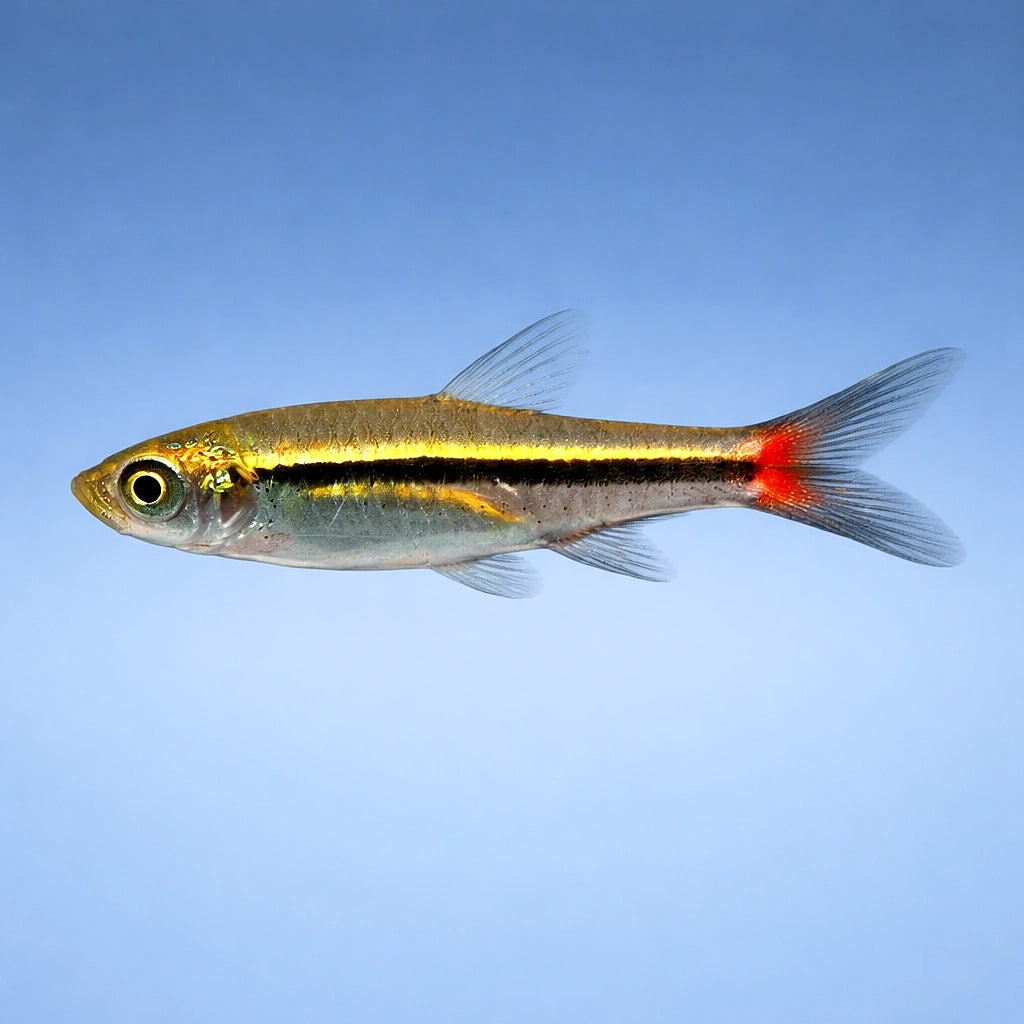 Red-Tailed Rasboras - Rasbora Borapetensis - Cyprinid Fish, Perfect for Beginners Seeking Stunning Tropical Fish for Their…