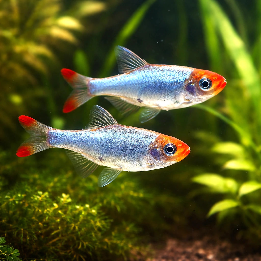 Rummynose Rasboras - Sawbwa Resplendens - Cyprinid Fish, Beautiful Tropical Fish for Beginners, Easy Care and Ideal — pair…
